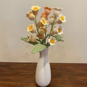 Handmade Crochet Lily of the Valley Bouquet – Home Décor or Gift